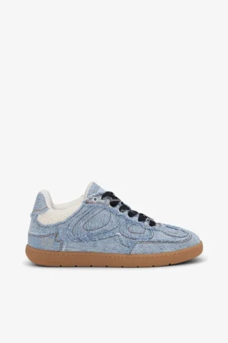08 Denim Raw Edge Sneakers