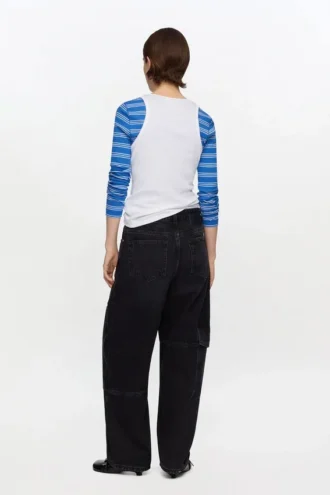 Audri Jeans in Black Rigid Denim