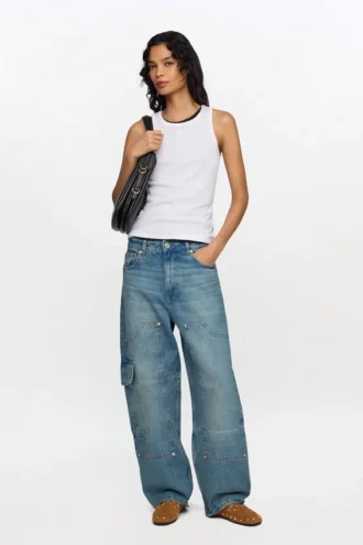 Audri Jeans in Tint Rigid Denim