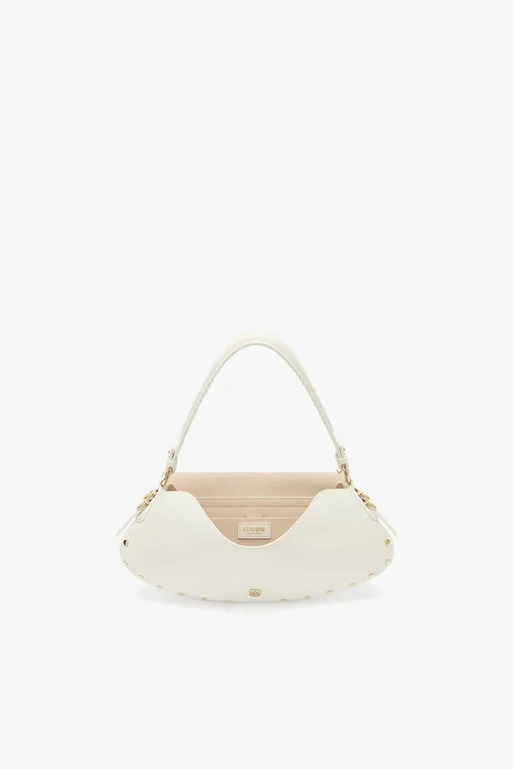 B-Kat Bag Studs in White B-Kat Bag Studs in White