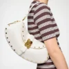 B-Kat Bag Studs in White B-Kat Bag Studs in White