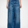 Baggy Cargo Jeans in Rigid Denim