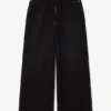 Baggy Jeans in Black Washed Denim