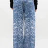 Baggy Jeans in Blue Tapestry Denim