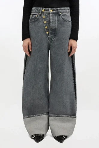 Baggy Jeans with Double Fly