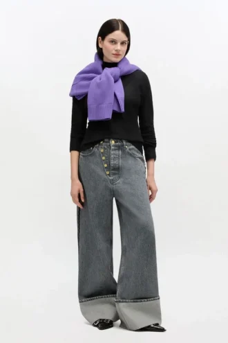 Baggy Jeans with Double Fly