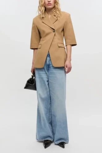 Baggy Wide Jeans in Light Blue Denim