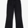 Betzy Cropped Jeans in Black Rigid Denim