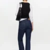 Betzy Cropped Jeans in Dark Rinse Denim