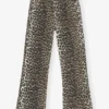 Betzy Cropped Jeans in Leopard Print