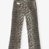 Betzy Cropped Jeans in Leopard Print