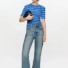 Betzy Cropped Jeans in Tint Rigid Denim