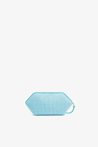 Bikini Pouch in Blue Check Bikini Pouch in Blue Check