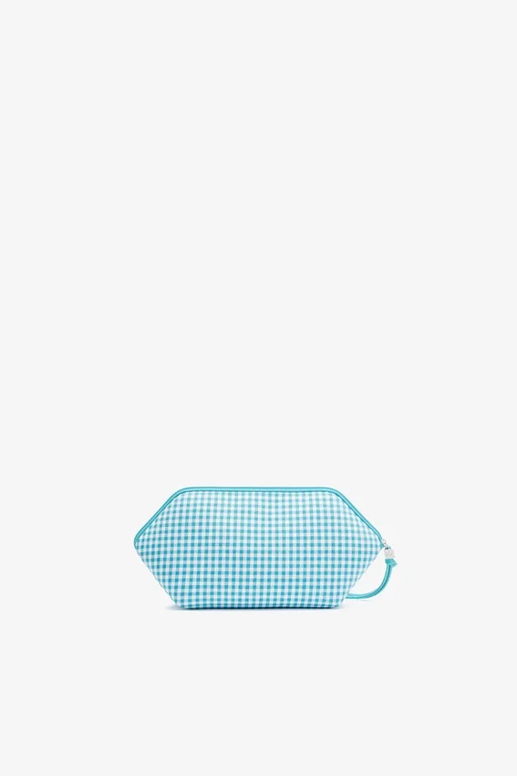 Bikini Pouch in Blue Check Bikini Pouch in Blue Check