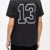 Black Basic Cotton Witch Relaxed T-shirt