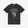 Black Basic Cotton Witch Relaxed T-shirt