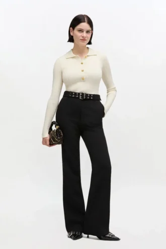 Black Belted Pants