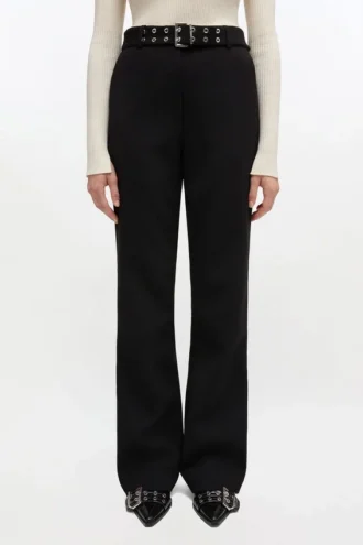 Black Belted Pants