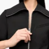 Black Bonded Crepe Mini Dress