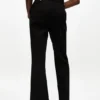 Black Bonded Crepe Pants