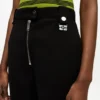 Black Bonded Crepe Pants