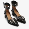 Black Chunky Buckle Open Cut Pumps Black Chunky Buckle Open Cut Pumps