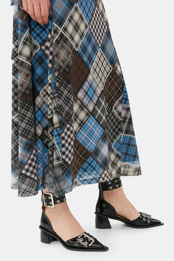 Black Chunky Buckle Open Cut Pumps Black Chunky Buckle Open Cut Pumps