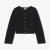 Black Crochet Cardigan