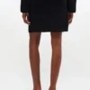 Black Crochet Mini Skirt
