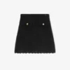 Black Crochet Mini Skirt