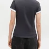 Black Cropped Teddy T-shirt