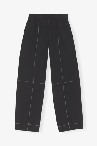 Black Elasticated Curve Pants