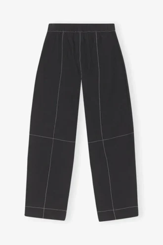 Black Elasticated Curve Pants