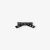 Black Eyelet Bow Barrette