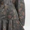 Black Floral Shirt Dress
