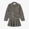 Black Floral Shirt Dress