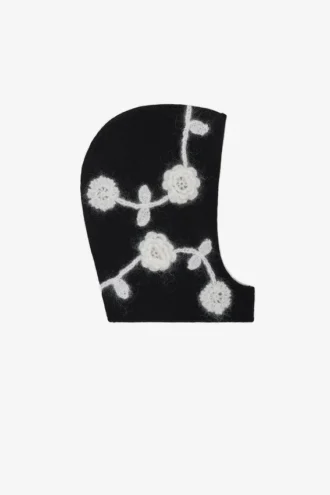 Black Flower Balaclava Black Flower Balaclava