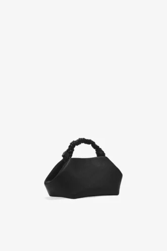 Black Grained Small Bou Bag