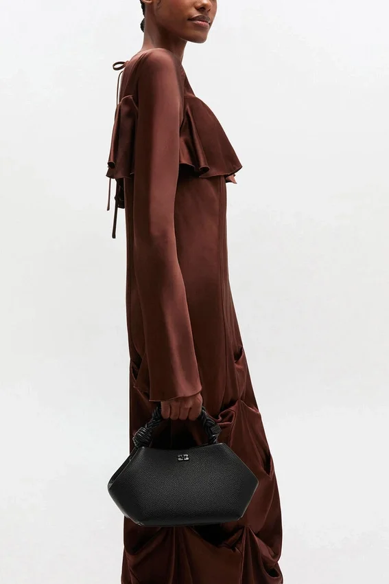 Black Grained Small Bou Bag Black Grained Small Bou Bag