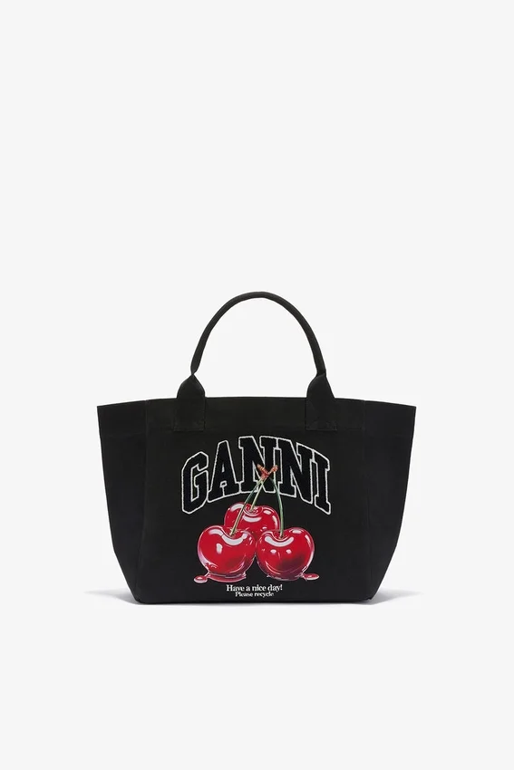 Black Medium Cherry Tote Black Medium Cherry Tote
