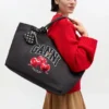 Black Medium Cherry Tote Black Medium Cherry Tote