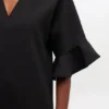 Black Mini Ruffle Dress