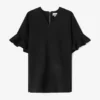Black Mini Ruffle Dress