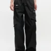Black Nylon Elasticated Pants Black Nylon Elasticated Pants