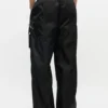 Black Nylon Elasticated Pants Black Nylon Elasticated Pants