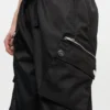 Black Nylon Elasticated Pants Black Nylon Elasticated Pants