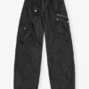 Black Nylon Elasticated Pants Black Nylon Elasticated Pants