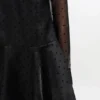 Black Organza Circle Collar Dress Black Organza Circle Collar Dress