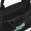 Black Puppy Large Tote