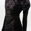 Black Ruched Mini Dress Black Ruched Mini Dress
